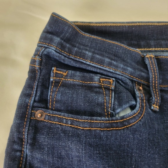 Old Navy Womens Jeans Size 4 Short Low Rise Skinny Leg Dark Wash Blue Denim - Picture 12 of 14